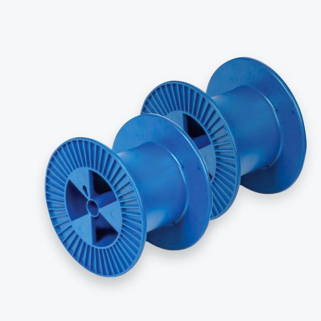 Radial-Rib Industrial Blue Spool 83×133 mm — Pixelplast product photo